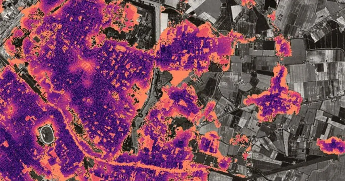 latitudo 40's heatwave risk map