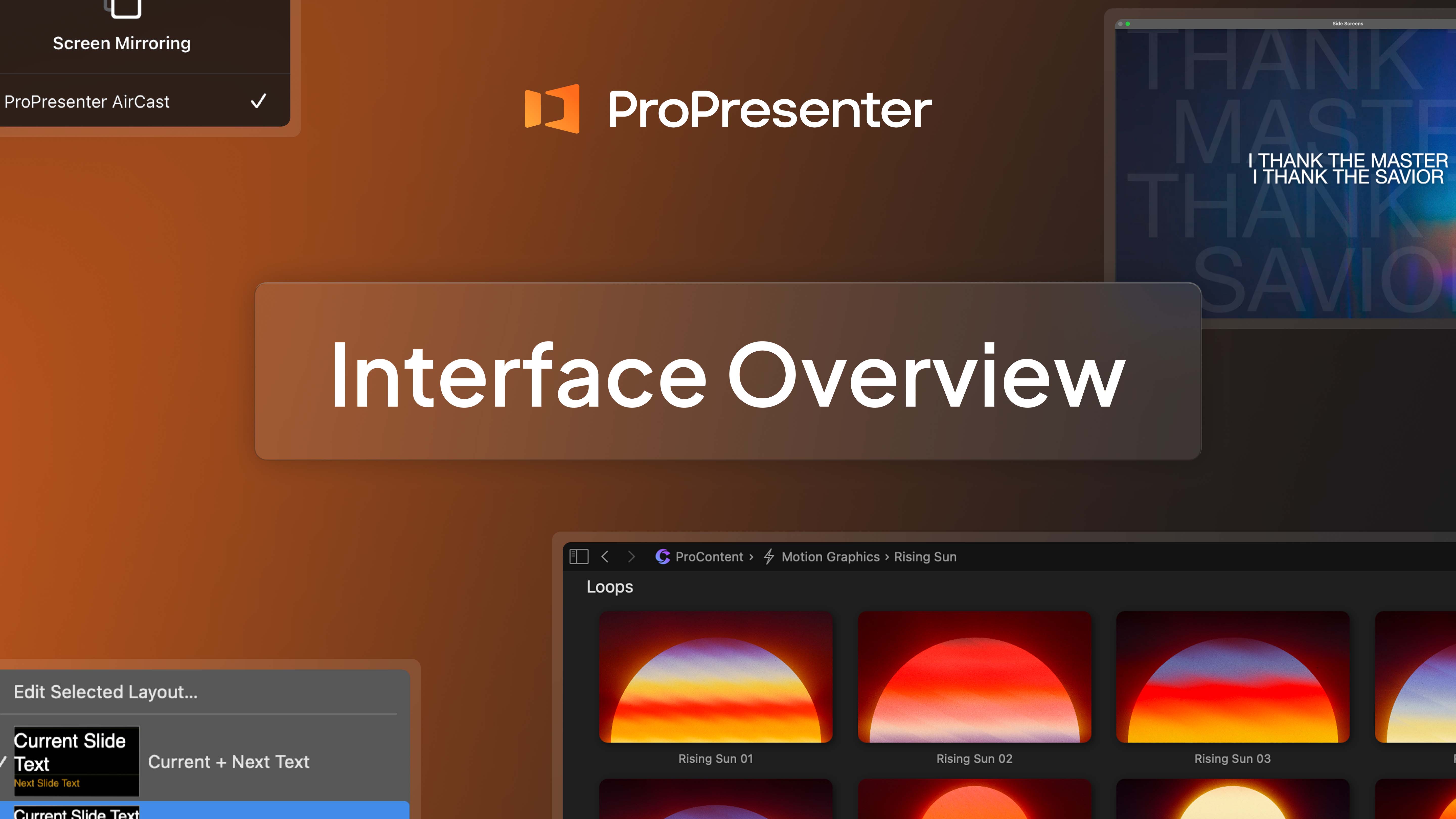 ProPresenter's Interface Overview