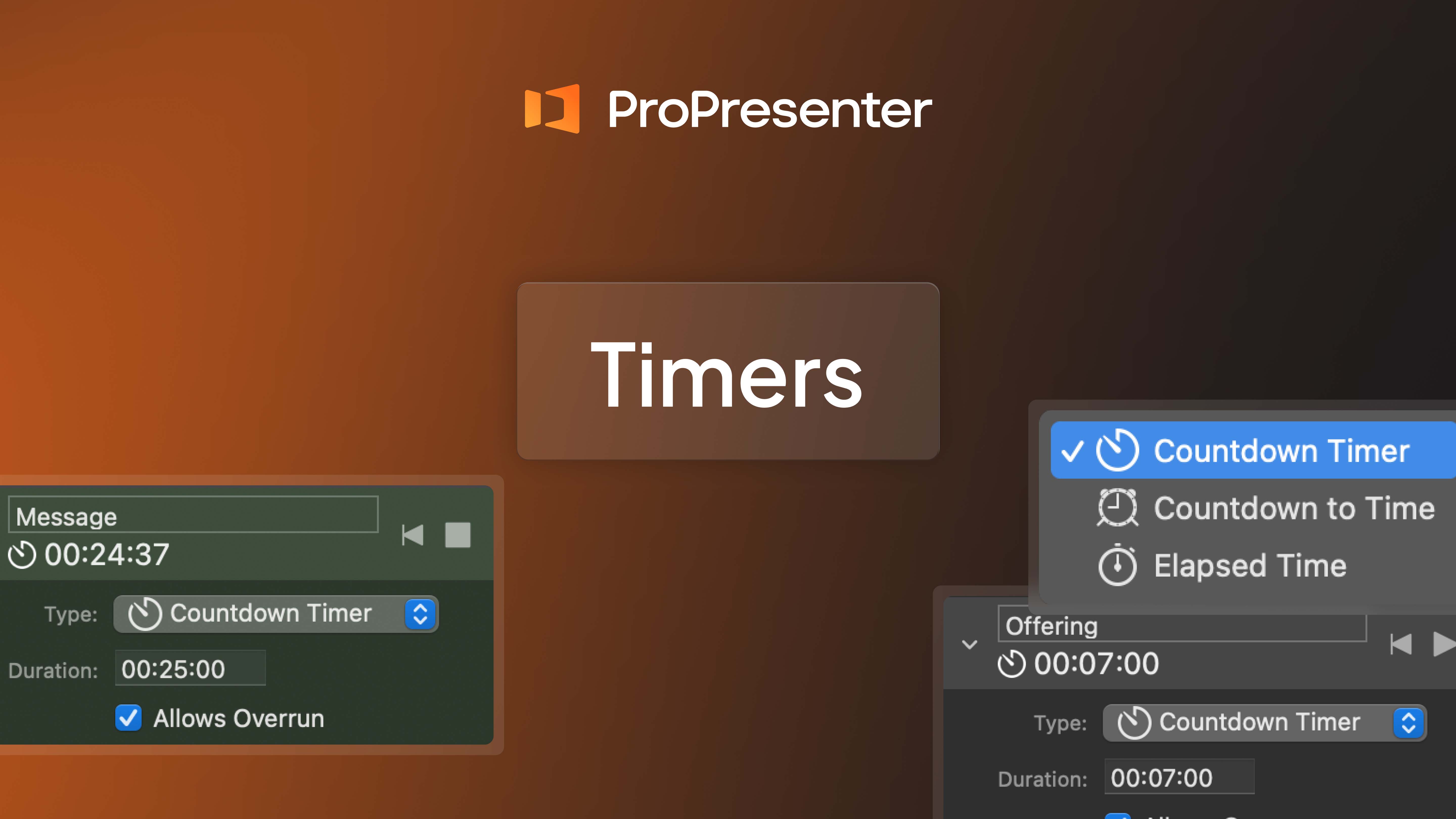 How to Set Up Timers