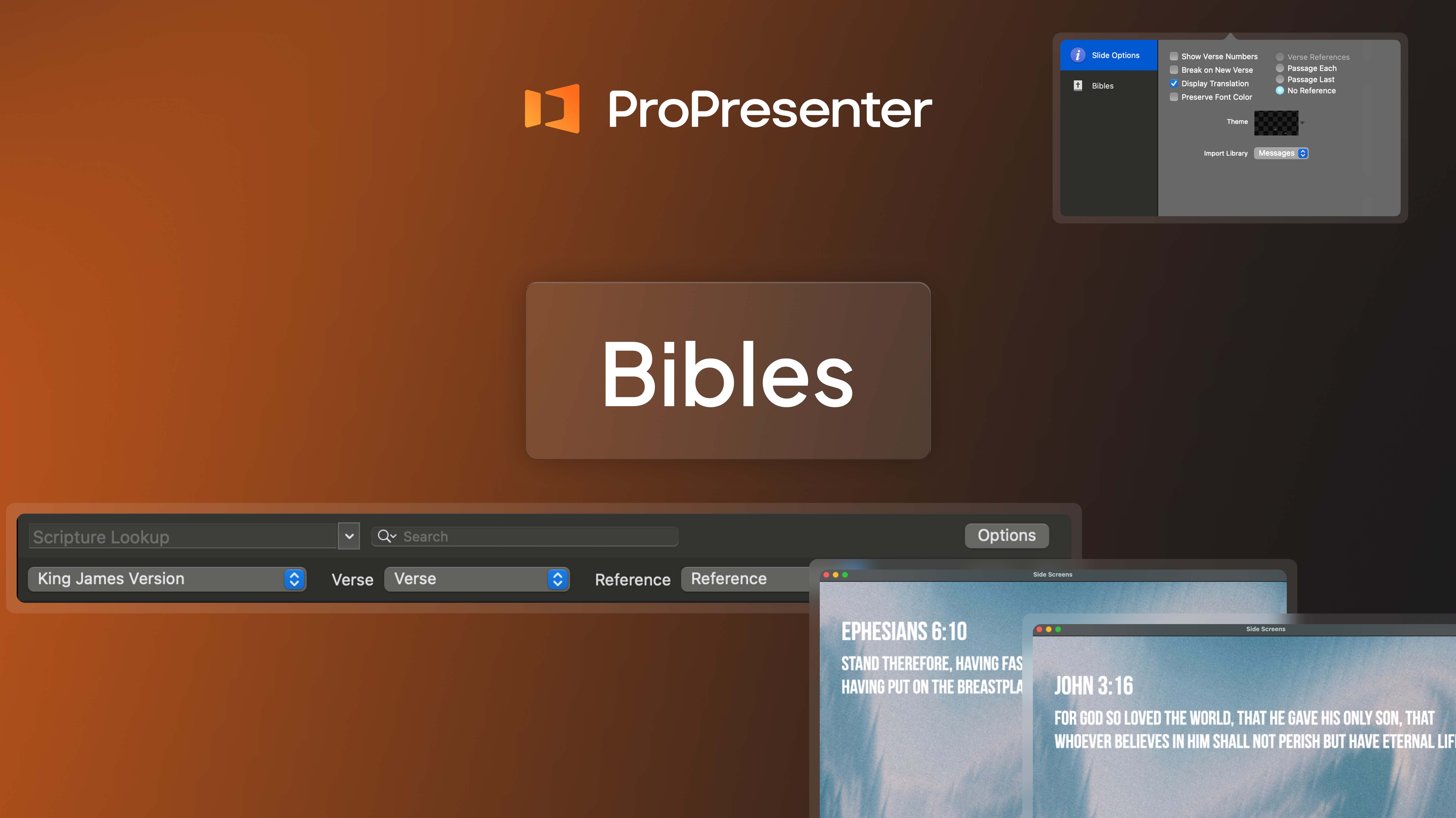 Using the Bible in ProPresenter