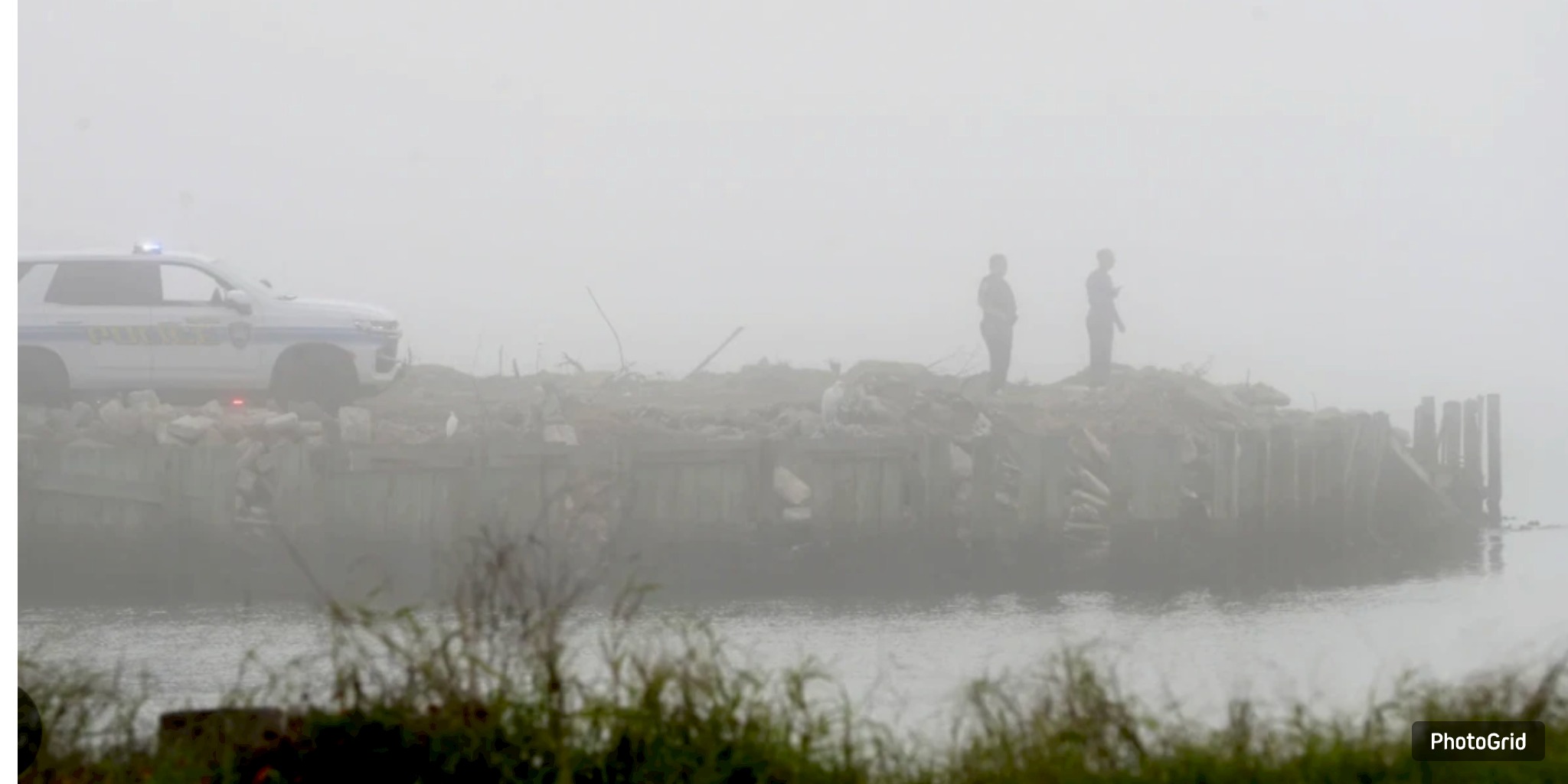 Fog shrouds the Galveston plane crash that killed five
