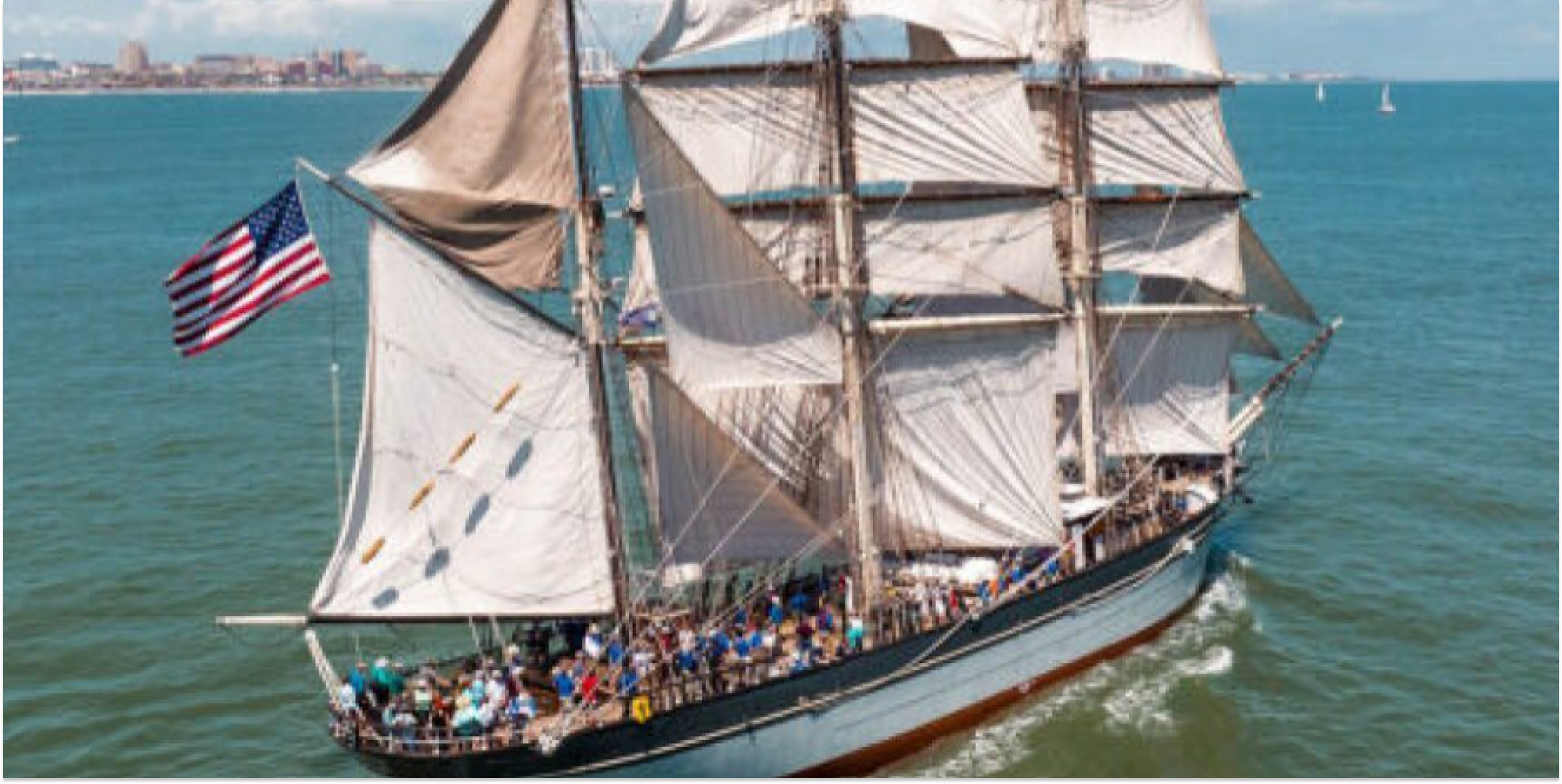 Historic tall ship Elissa departs Galveston for a cross-country voyage