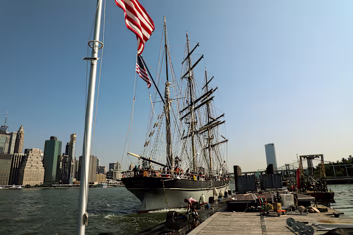 Elissa Sails New York Harbor in U.S. 250th Anniversary Parade