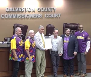 Galveston County Honors Sand Crabs Founder Bailey for Autism Work
