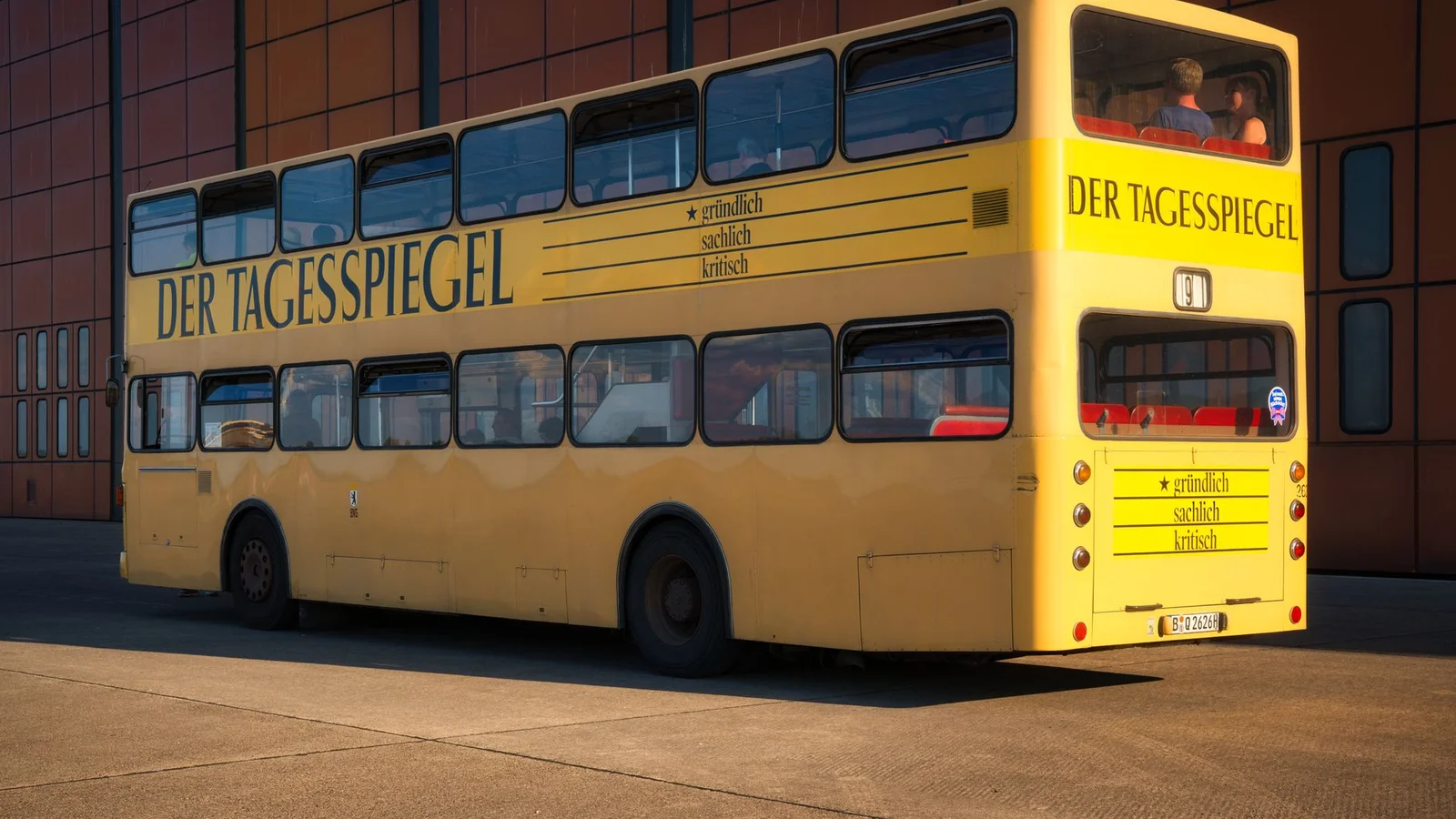 Orange double-decker fuels World Cup buzz