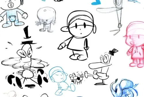 Pocoyo's first draft
