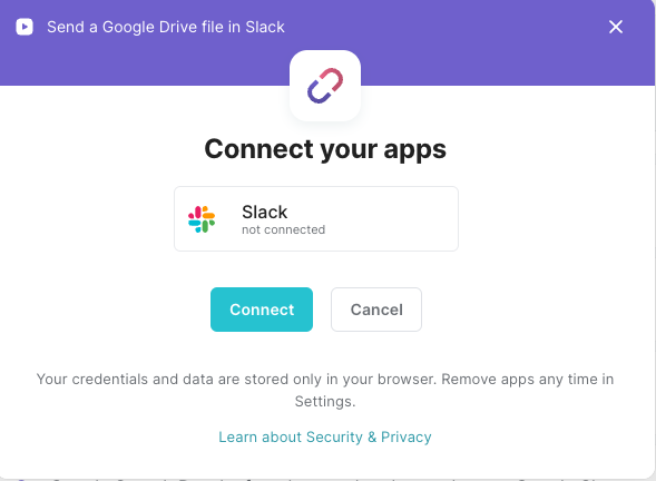 Send a Google Drive file in Slack