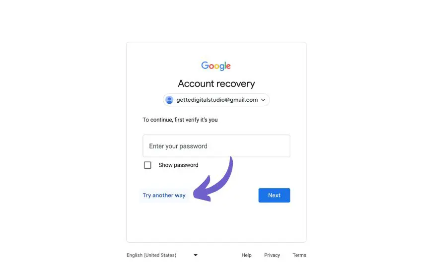 How to recover Gmail password without phone