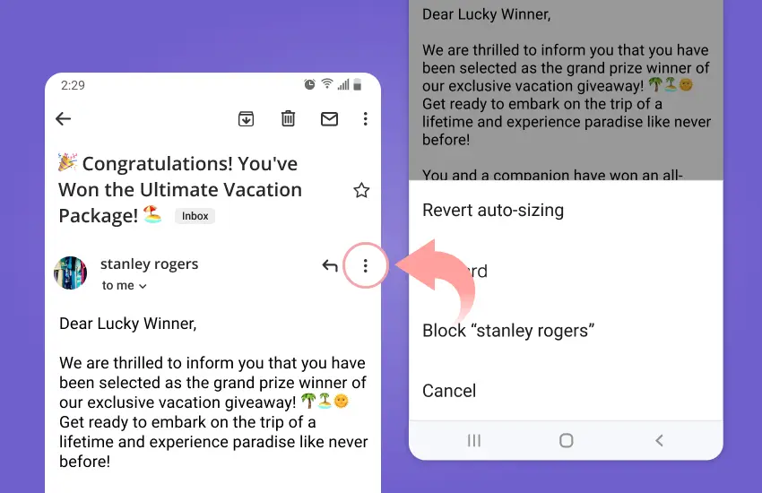 How to block emails on Gmail