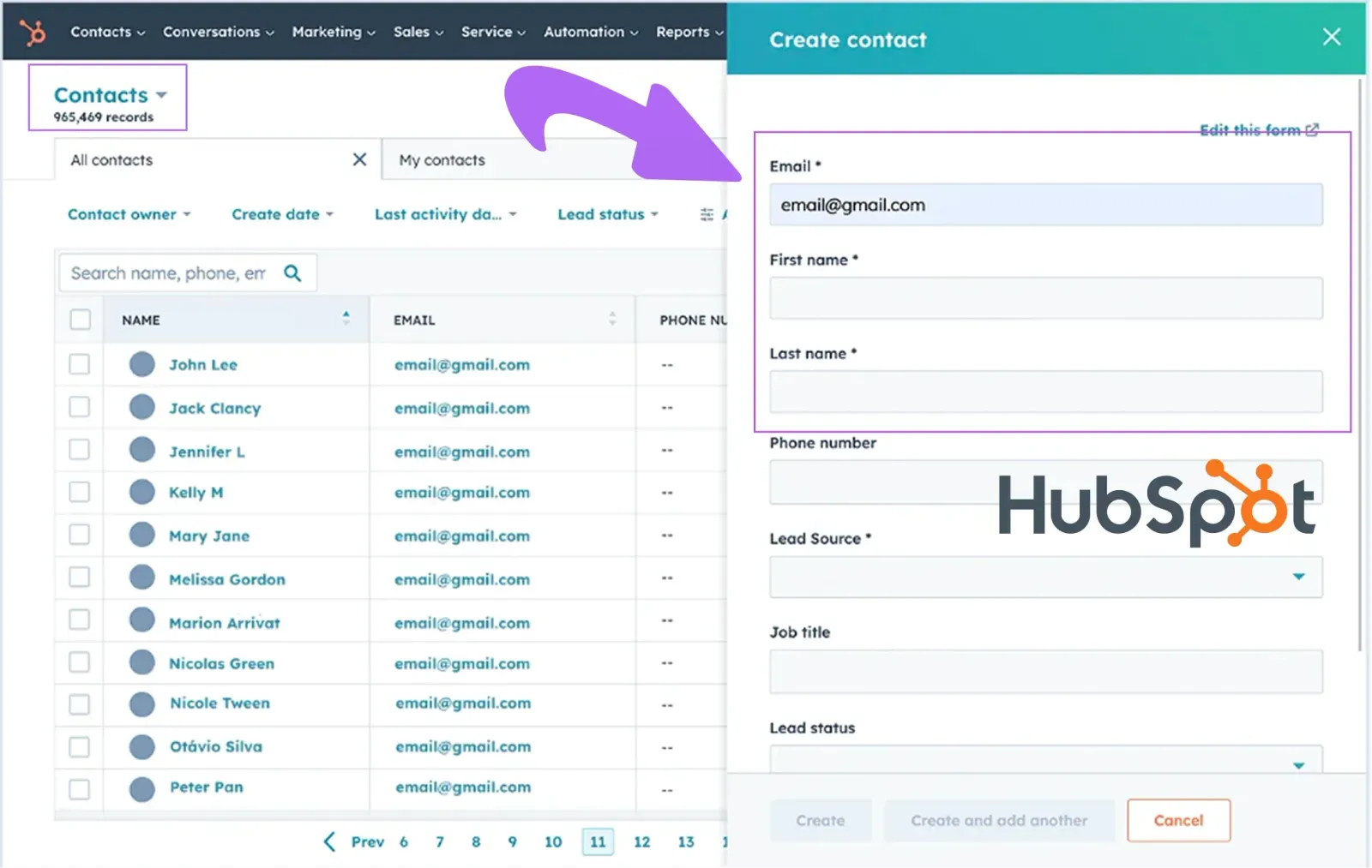 Enriching leads in HubSpot with Bardeen