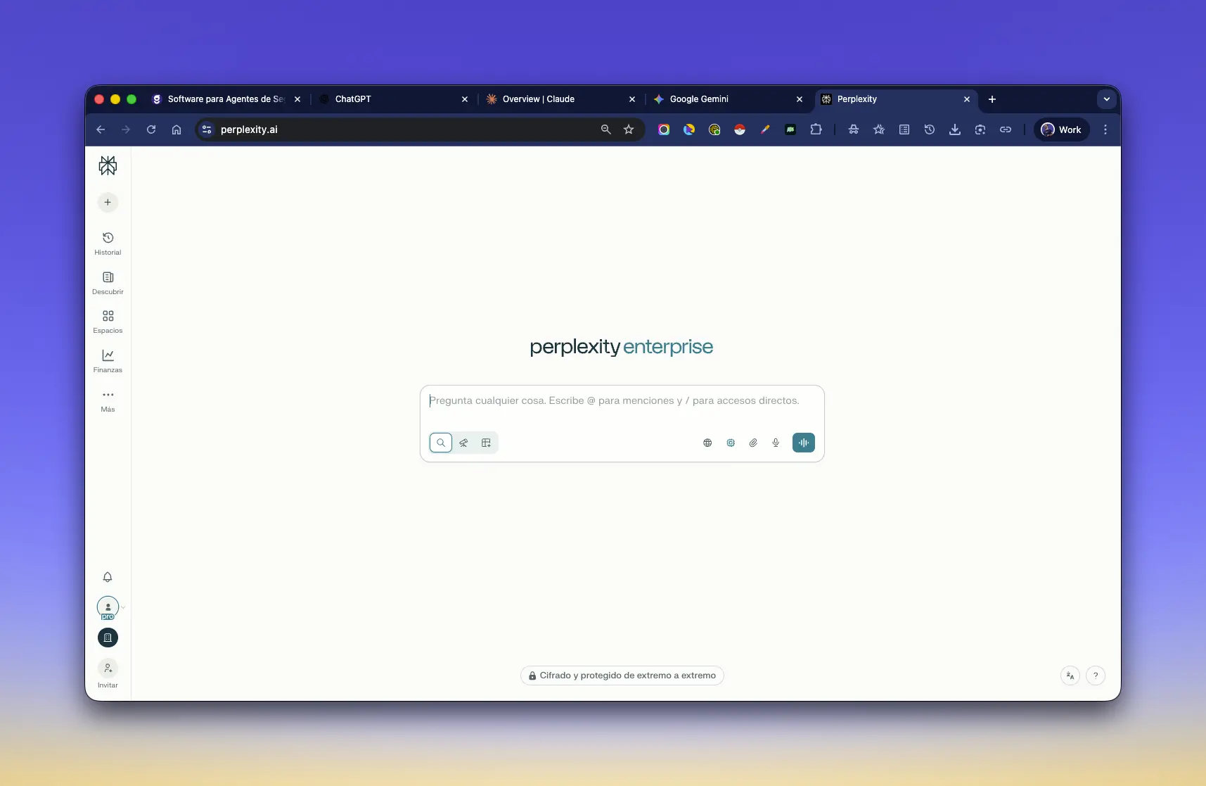 pantallazo de perplexity como parte de nuestro top de aplicaciones ia para agentes de seguros