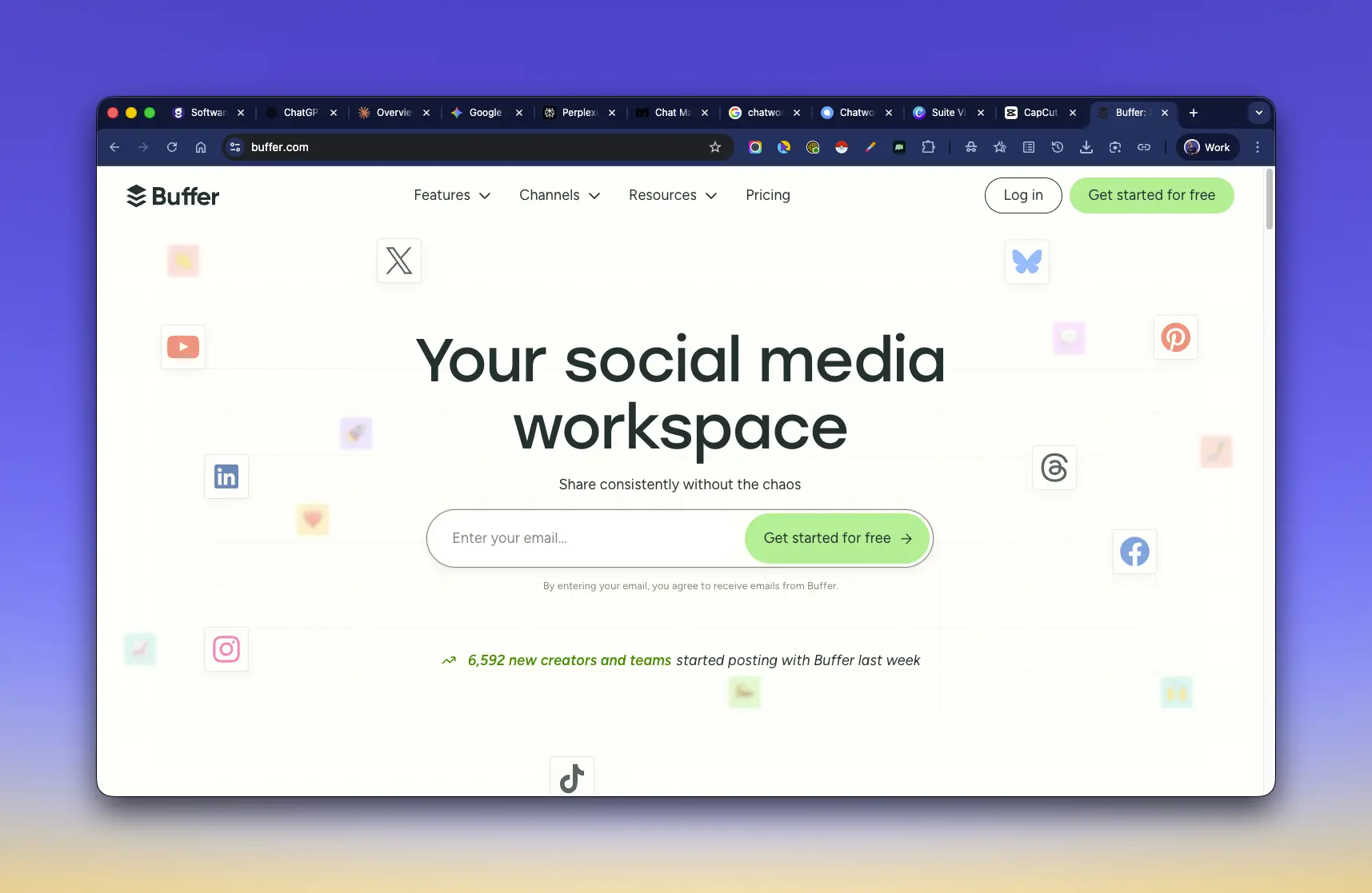 pantallazo de buffer como parte de nuestro top de aplicaciones ia para agentes de seguros