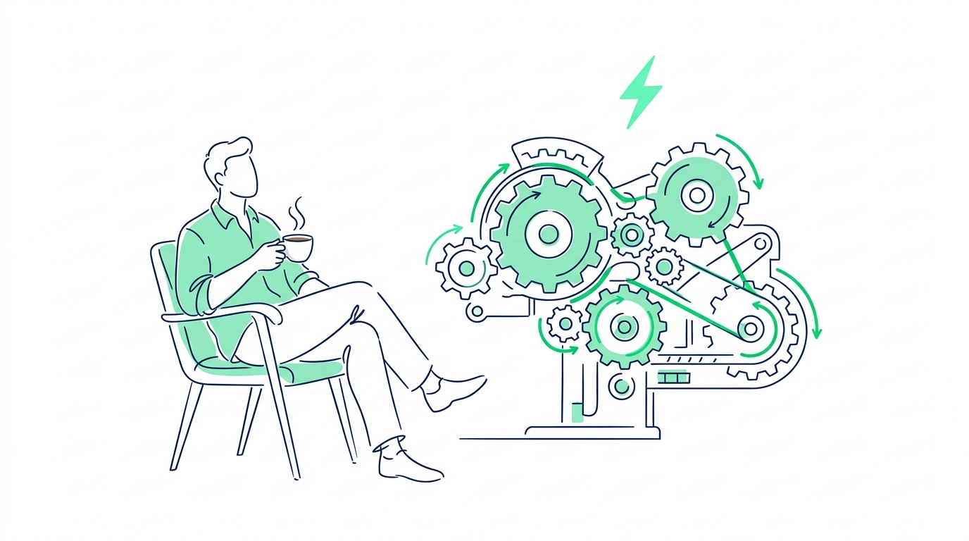 Ilustración de portada: Automatizacion en Seguros: 5 Procesos con Mayor ROI