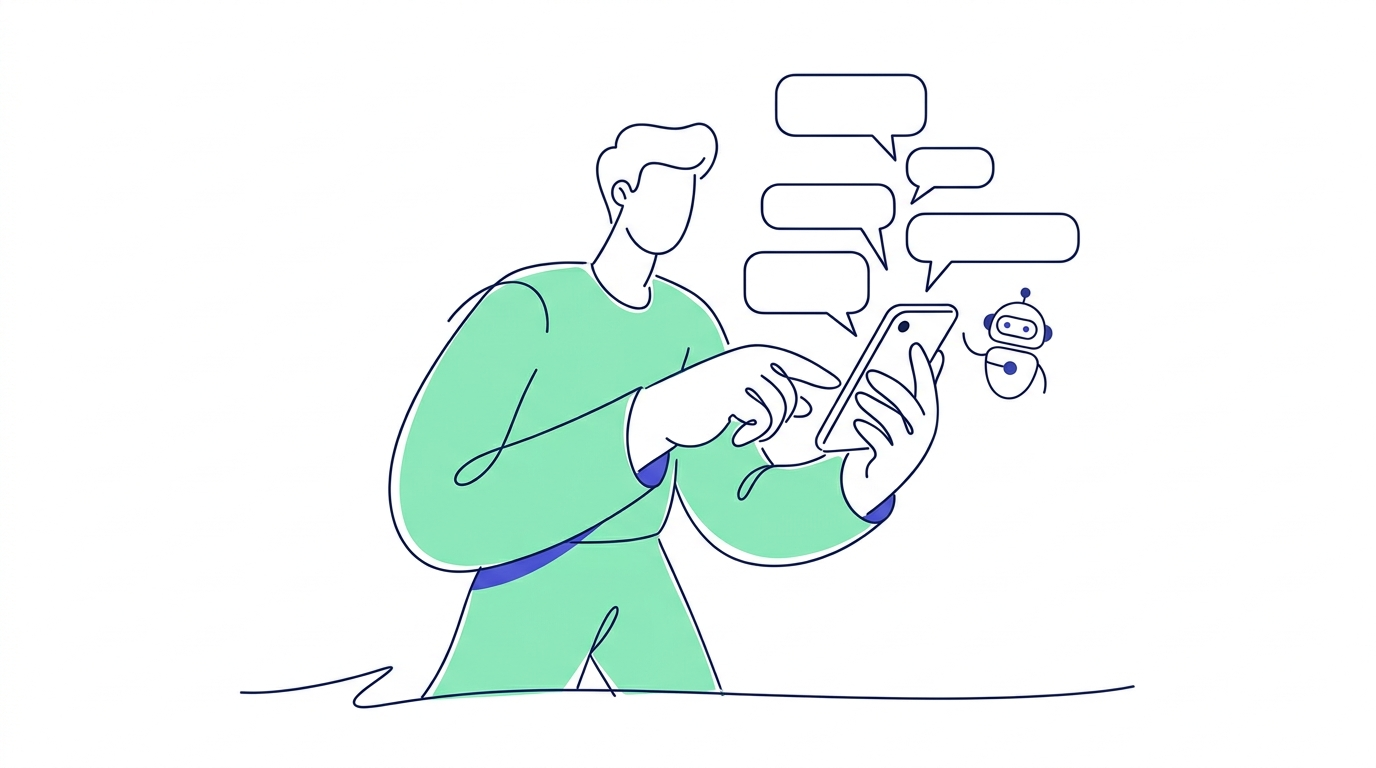 Ilustración de portada: Chatbot para Agentes de Seguros: Guía Práctica WhatsApp