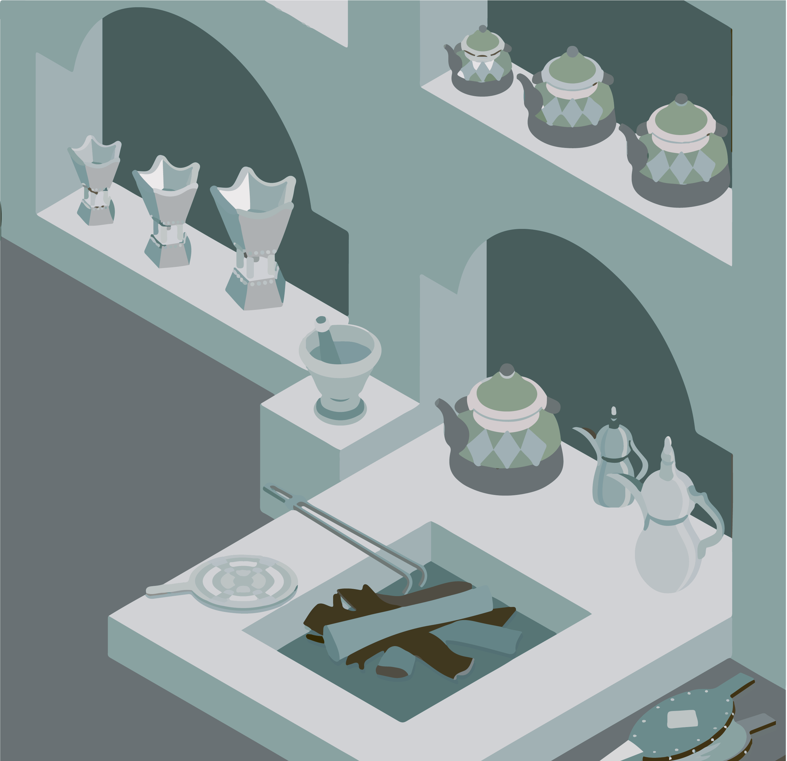 Typical Kuwaiti living Room and place of gathering.