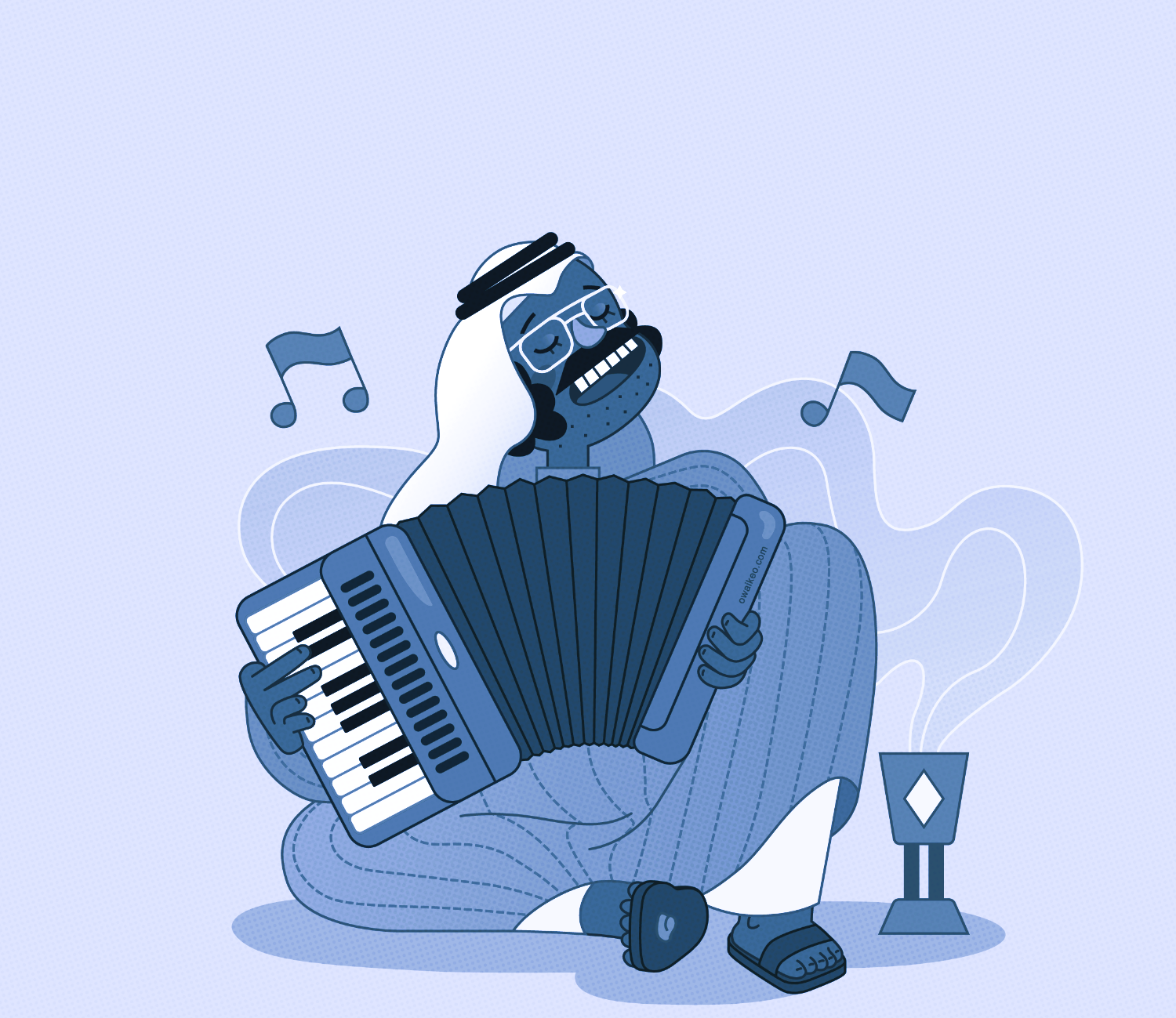 A man playing music, representing our music night we have planed.