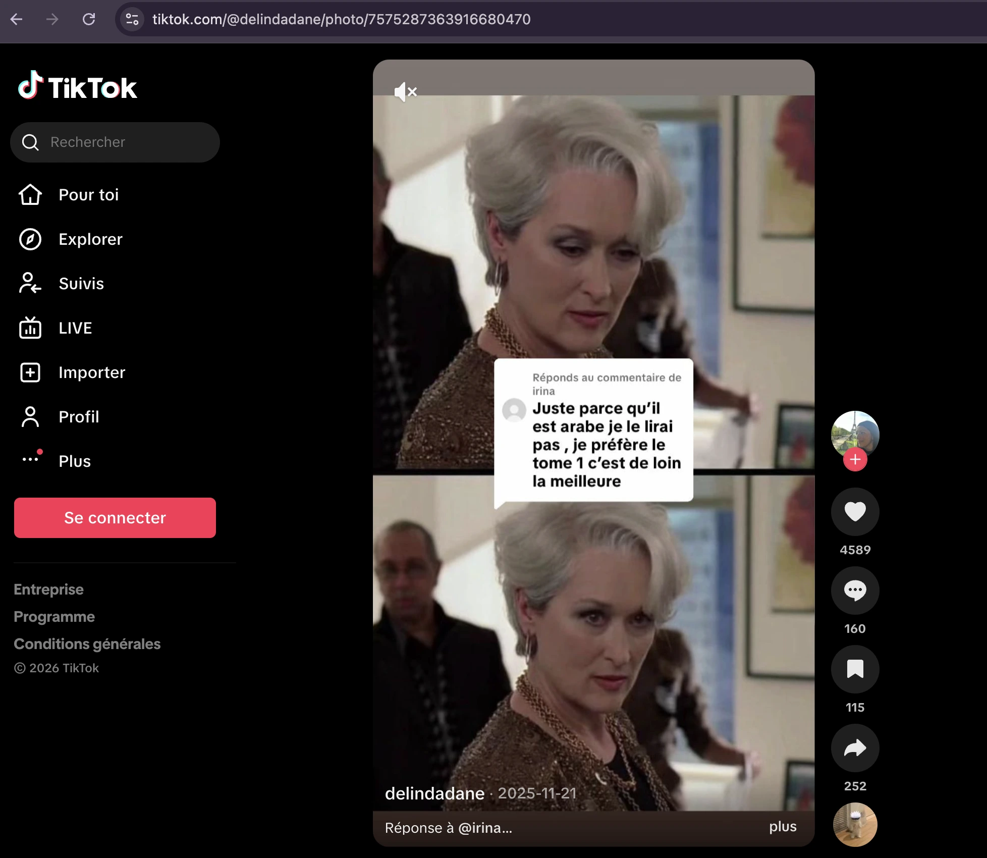 Commentaire discriminant sur madmajesty