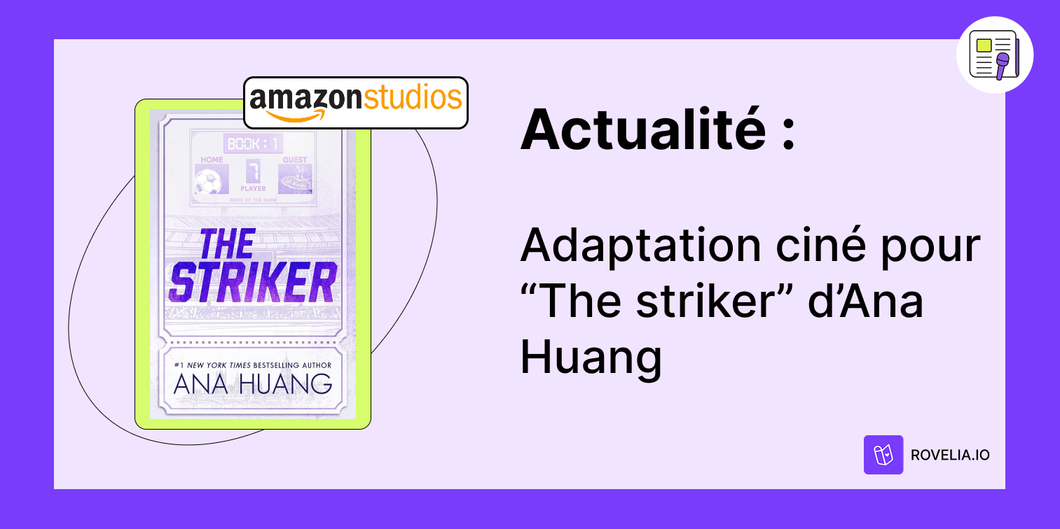 Ana Huang et visuel de l’adaptation cinéma de Gods of the Game the sriker