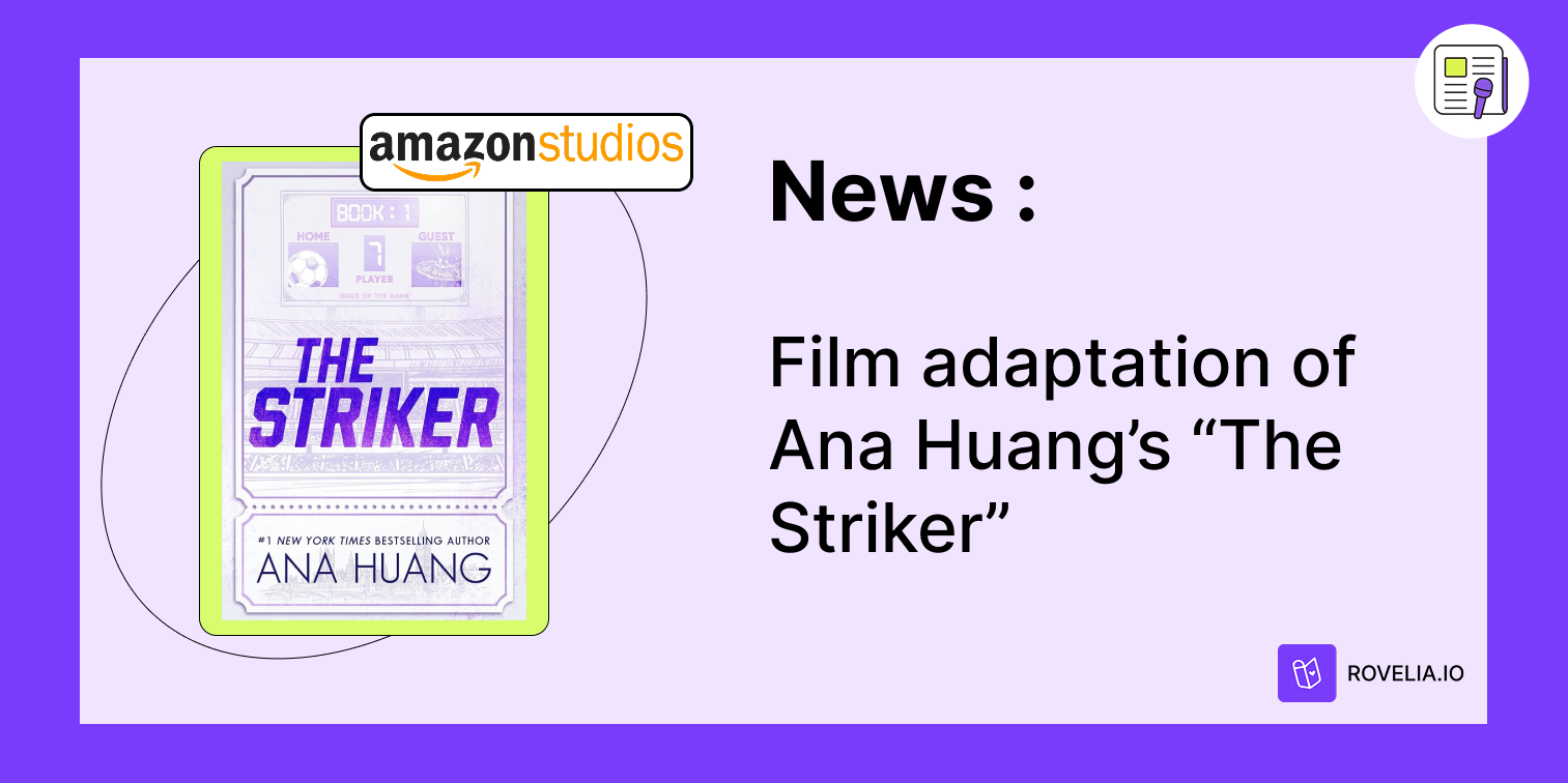Ana Huang and a still from the film adaptation of Gods of the Game: The Striker