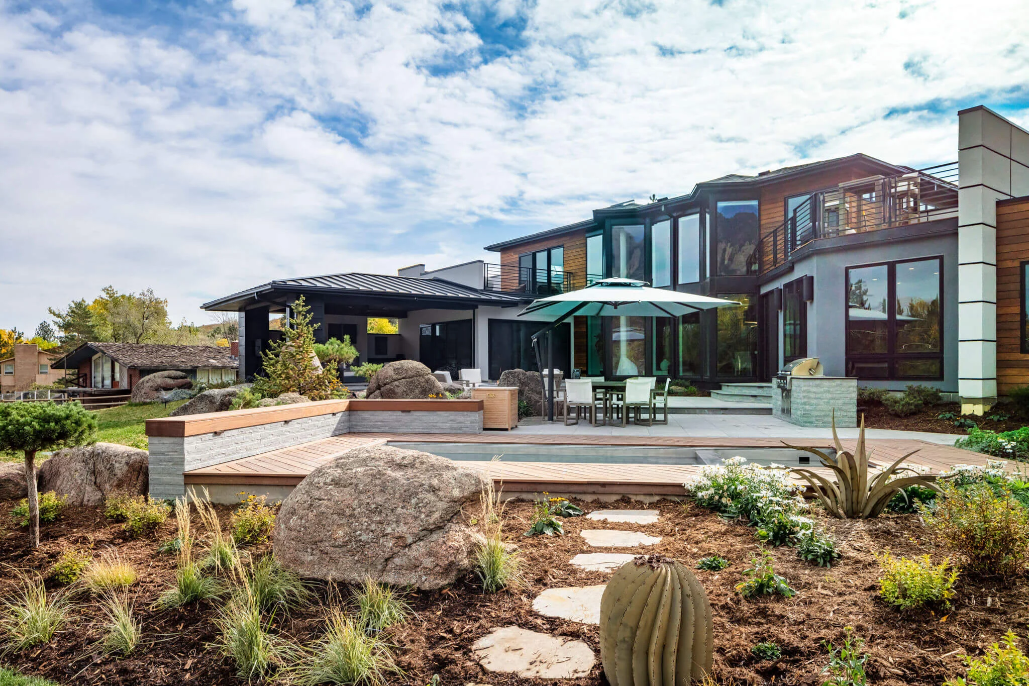 A residential landscape design by Green Landscape Solutions in Boulder County.
