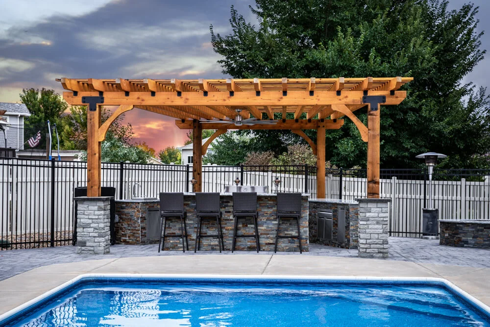 A commercial landscape design by Green Landscape Solutions in Boulder County.
