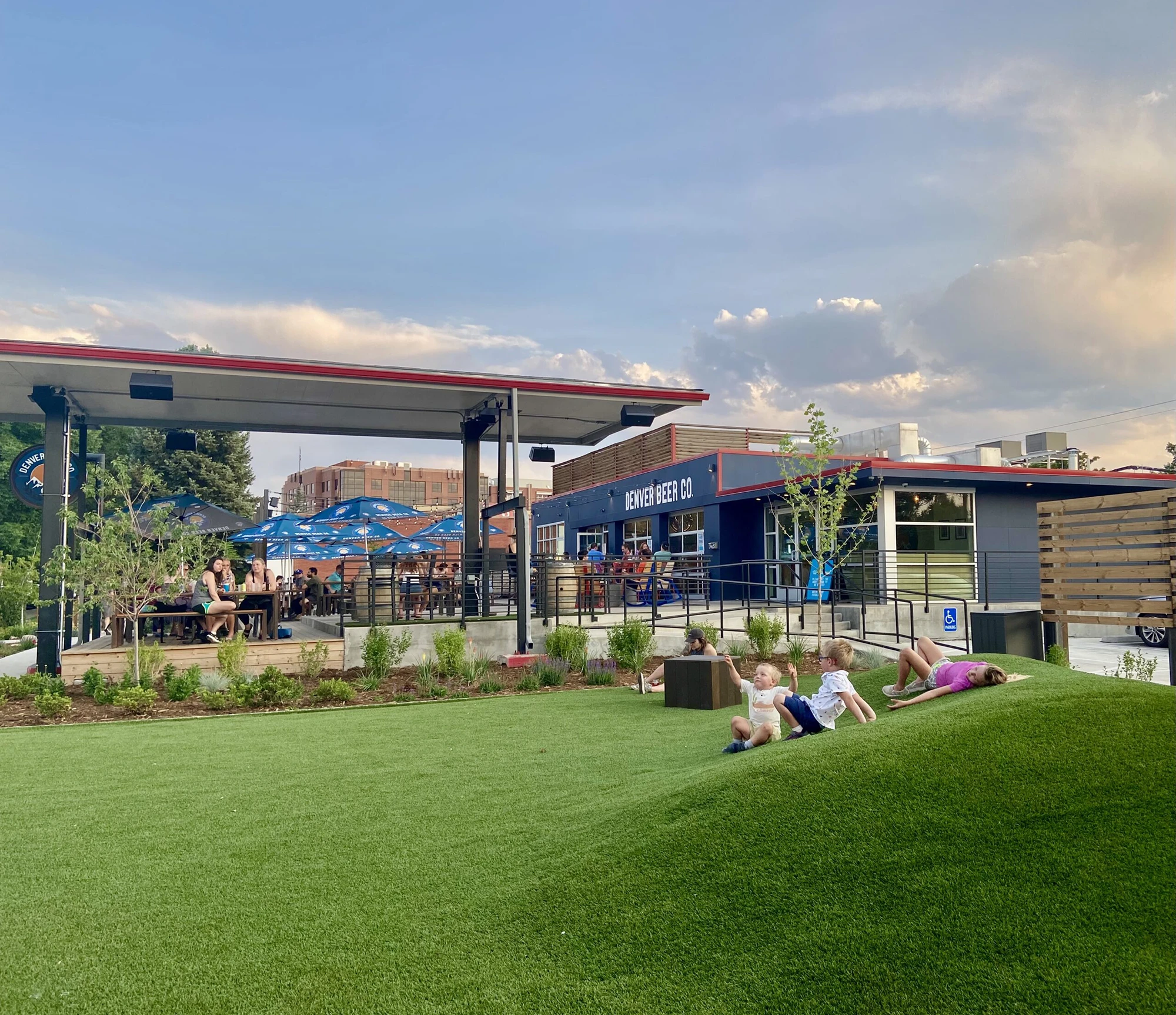 Commercial outdoor living landscape design by Green Landscape Solutions in Boulder, Colorado