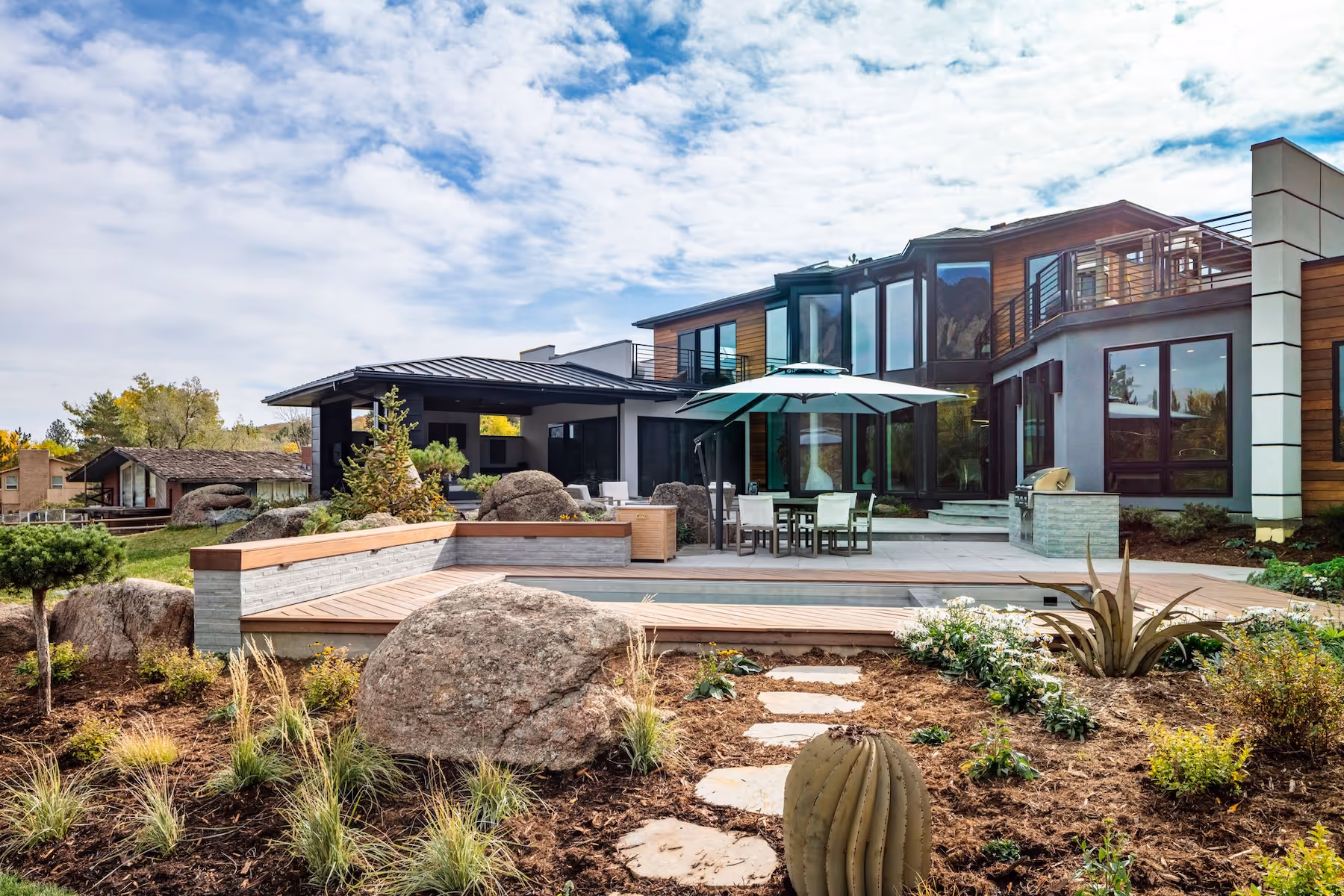 Residential landscape design by Green Landscape Solutions at Eldorado Springs, Colorado, photographed by Jess Blackwell