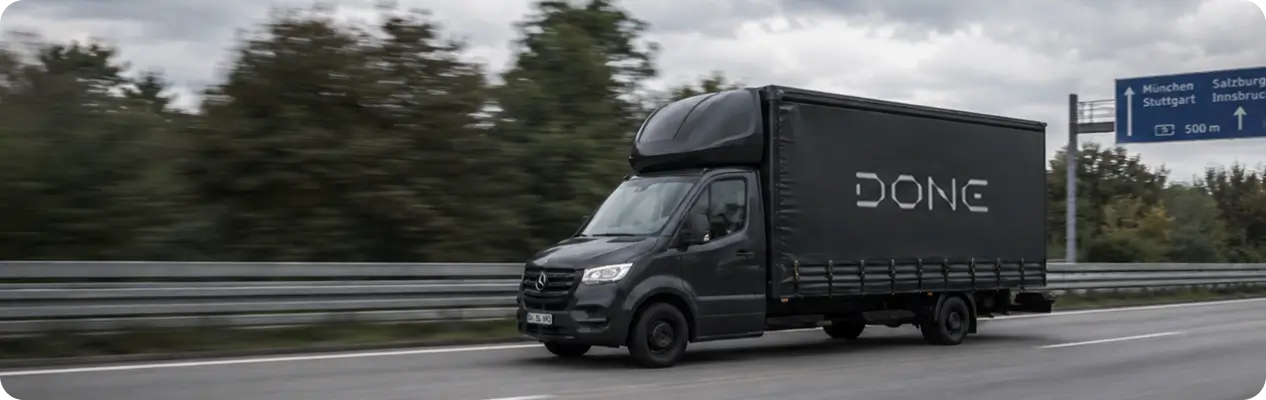 European express transport truck
