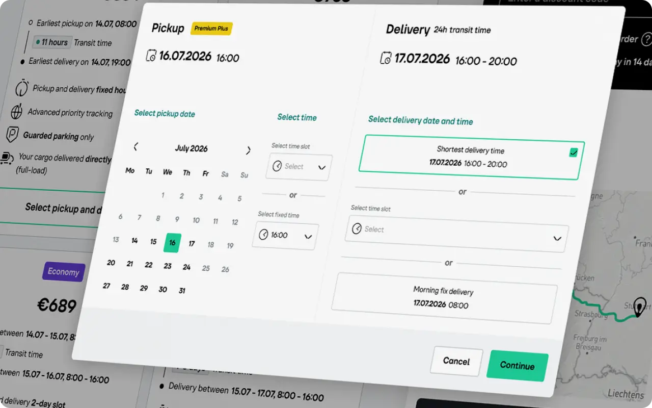 Booking process