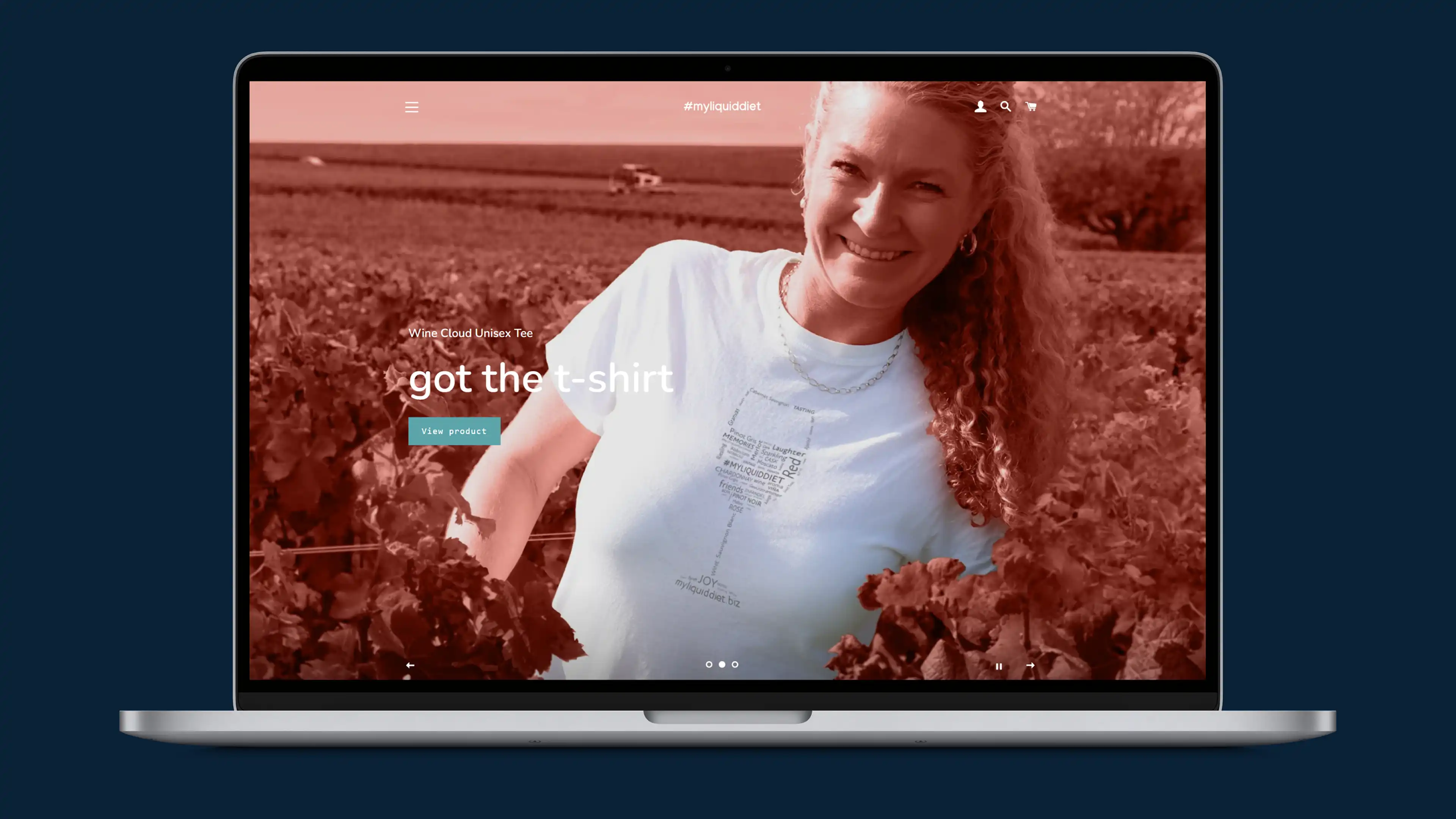 Preview image of the #myliquiddiet Spotify webstore.