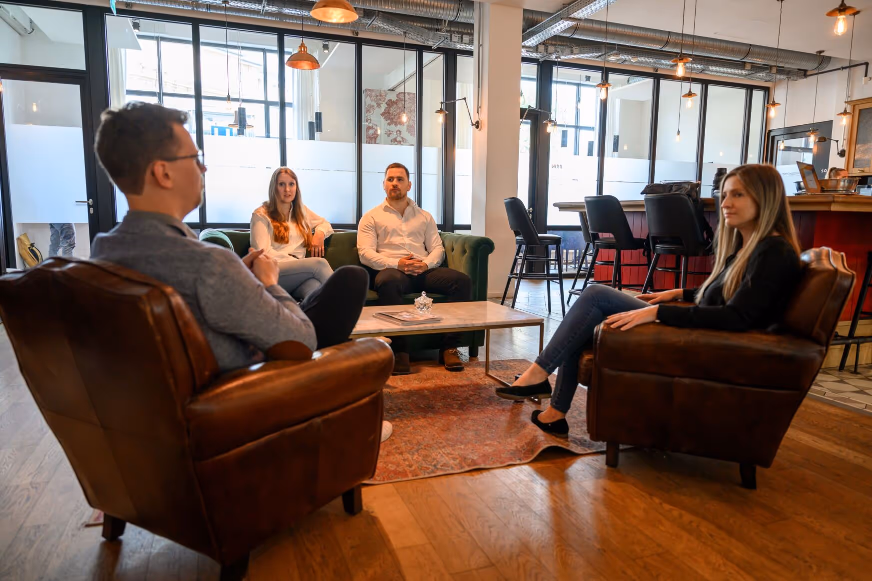 Freonit IT experts in a meeting
