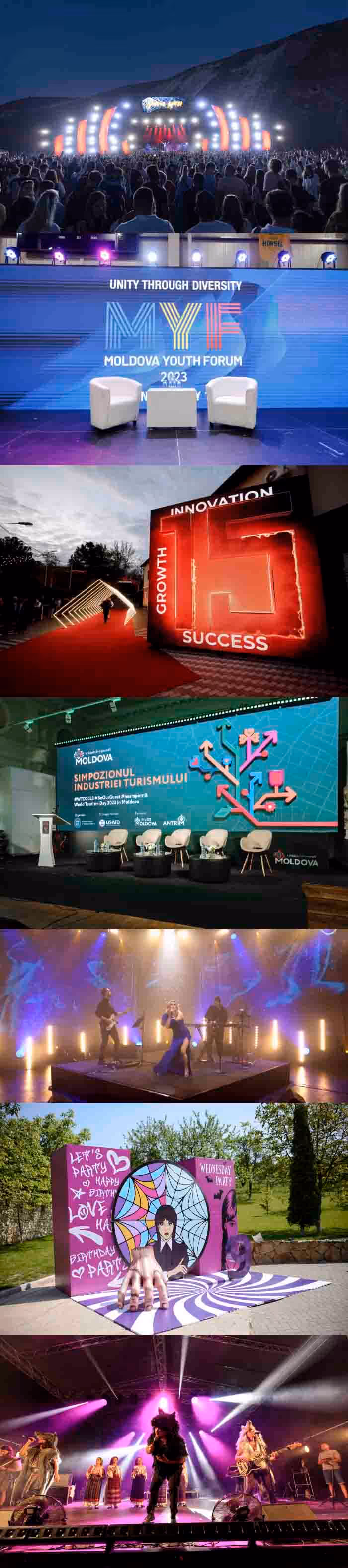 Организация масштабных мероприятий фестивалей и концертов Молдова