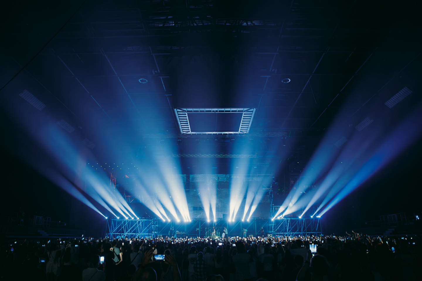 Прямая трансляция на LED-экранах от MS-Prod во время сета Poshlaya Molly, под режиссурой камер Line Production от Media Show Group.