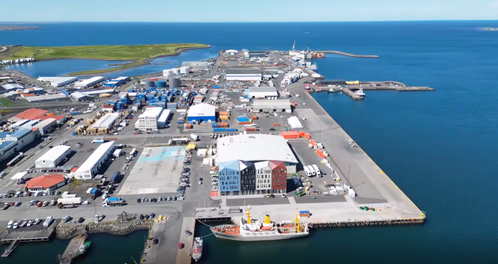 Séð yfir Flensborgarhöfn.