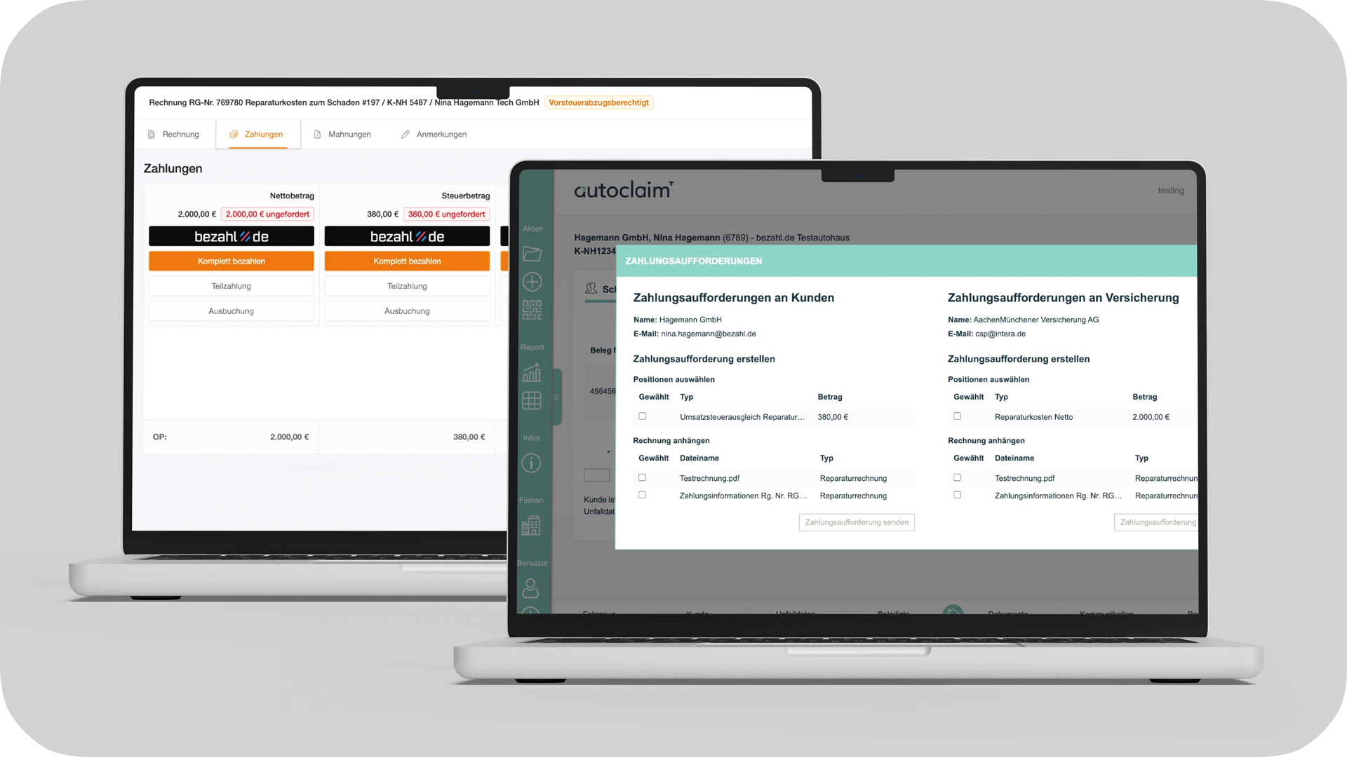 Screenshot der Geldwäscheprüfung im bezahl.de-System. Verschiedene Aufträge sind in die Kategorien Negative Prüfung, Schwebende Prüfung und Positive Prüfung eingeteilt.