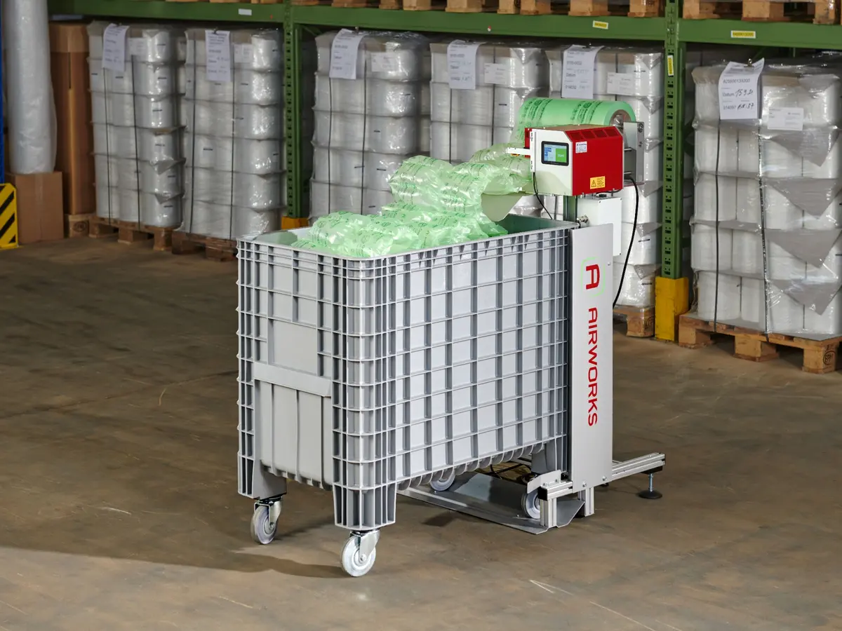 Cirrus Docking Station for centralised air cushion production and storage