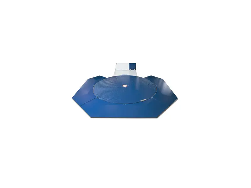 Low-profile turntable and pallet-truck loading ramp