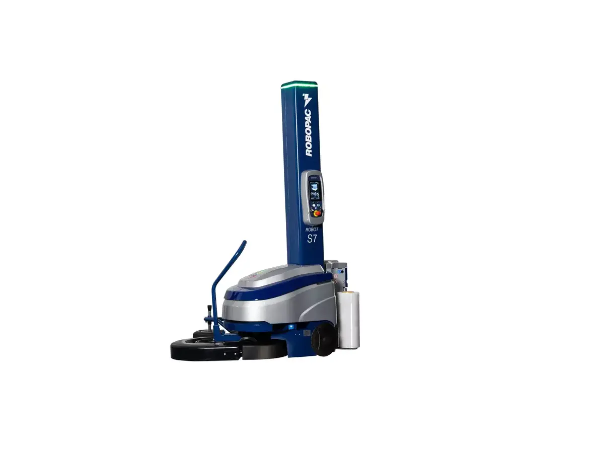 Robopac Robot S7 mobile pallet wrapping machine