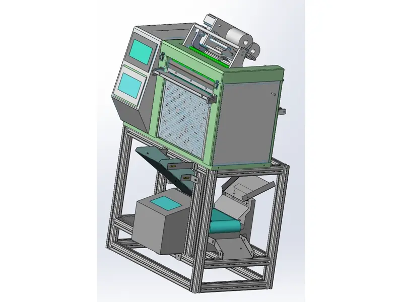SEVERN-CW checkweigher and bagging cell concept drawing