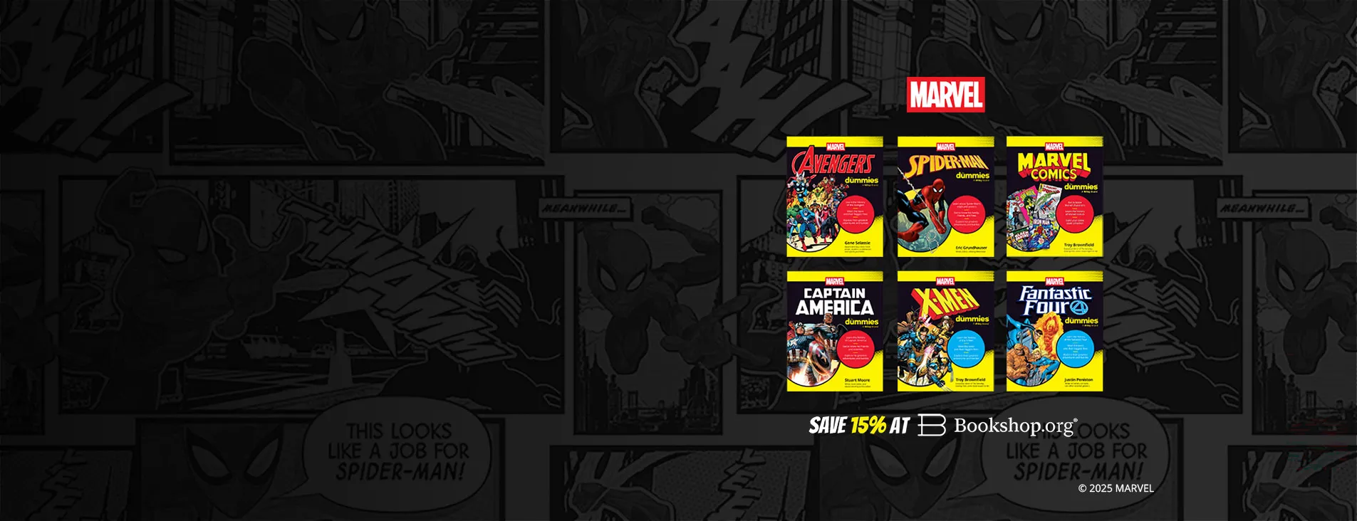 Save 15% on Marvel For Dummies books exclusively at Bookshop.org