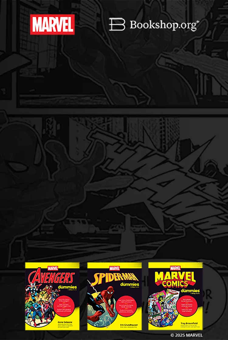 Save 15% on Marvel For Dummies books exclusively at Bookshop.org