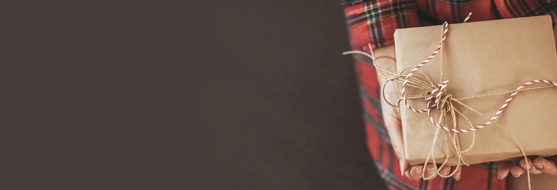 woman holding present