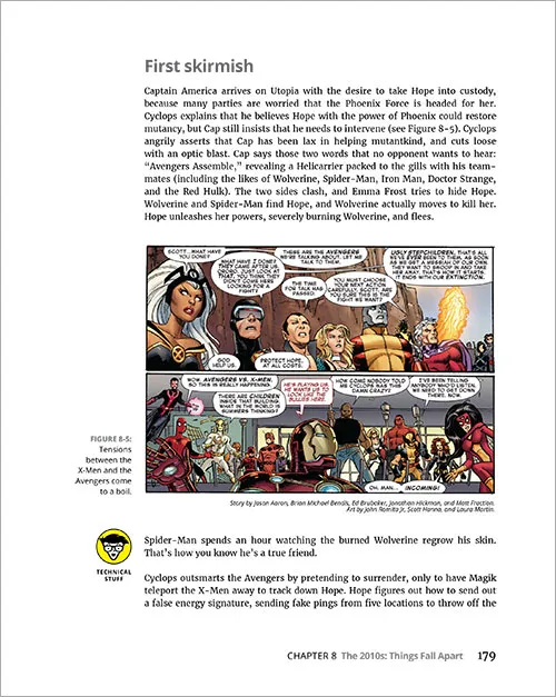 sample page of X-Men For Dummies
