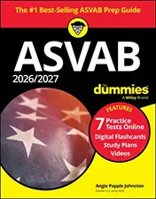 2026/2027 ASVAB For Dummies: Book + 7 Practice Tests, Flashcards, and Videos Online book cover