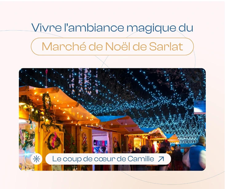 Post réseaux sociaux pour la campagne d'attractivité de la Communauté de Communes de Sarlat Périgord Noir