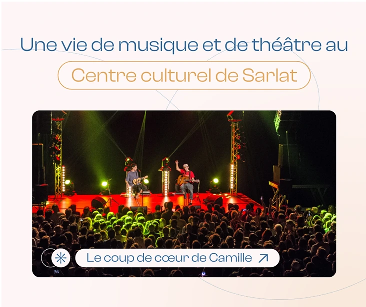 Post réseaux sociaux pour la campagne d'attractivité de la Communauté de Communes de Sarlat Périgord Noir