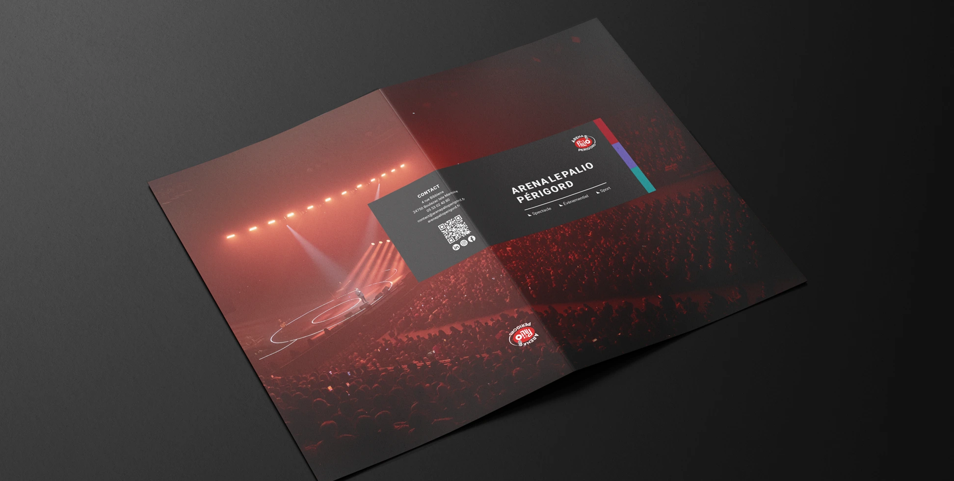 Chemise créée par l'agence Jaéco pour l'Arena le Palio Périgord