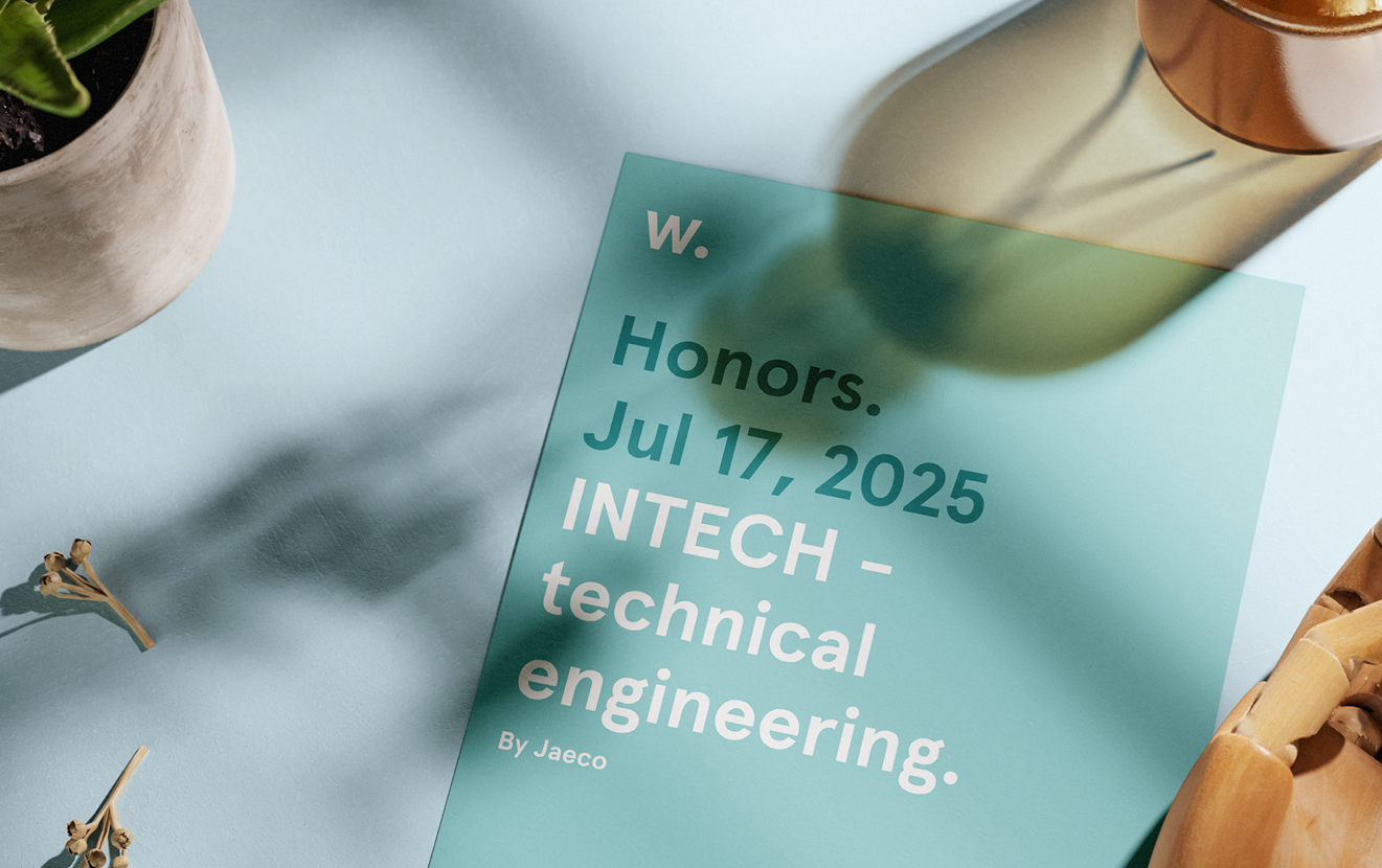 Certificat awwwards d'une certification "mention honorable", décerné à Jaéco pour le site d'intech