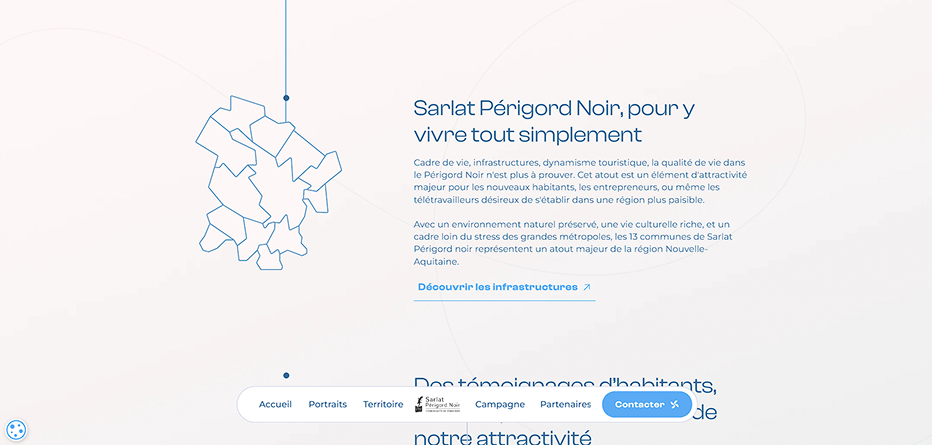 Page à propos Page d'accueil du site letempsdyvivre.fr créer par Jaéco