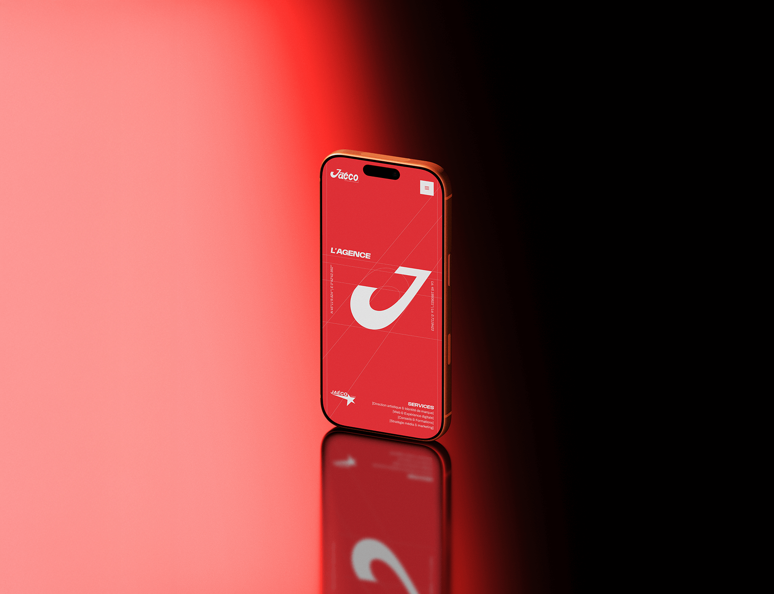 Mock-up de téléphone pour le temps d'y vivre